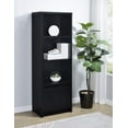 thumbnail image 2 of Winfield 3-sheld Media Tower Entertainment Pier Black, 2 of 11