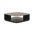 thumbnail image 4 of Modrest Chip - Modern Black Ceramic + Black Ash Square Coffee Table, 4 of 4
