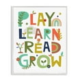thumbnail image 5 of Stupell Industries Play Learn Read Grow Children's Typography Rainbow Flowers, 24 x 30,Design by Lisa Perry Whitebutton, 5 of 5