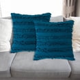 thumbnail image 5 of Matoen Housse de Coussin à Franges Moderne Couleur Unie Housse de Coussin de Dossier, 5 of 5