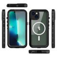thumbnail image 2 of GANGXUN Waterproof Case for iPhone 14 Plus IP68 (2m/30min), Camera Protection, Magnetic, Clear, 2 of 5