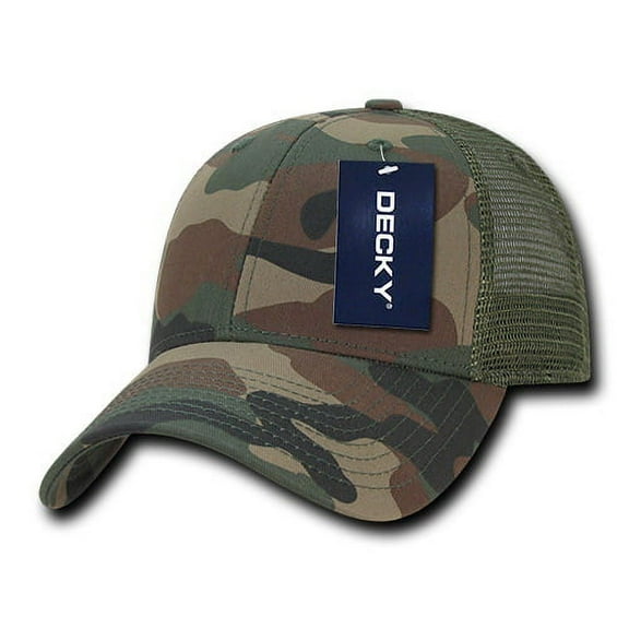 Decky 218 Structured Camo Trucker Caps, WDL
