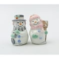 thumbnail image 2 of Frosty the Snowman Ceramic Salt and Pepper Shakers 3.5in Gift, 2 of 5
