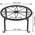 thumbnail image 3 of INCTUO 3 Pack Metal Plant Stand,Heavy Duty Plant Stands for Outdoor Rustproof Carved Indoor Plant Holders 100Ib Flowerpot for Garden Patio Decor, 3 of 10