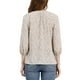 thumbnail image 3 of INSPIRAR CHIC Blusa de Verano con Manga 3/4 y Cuello Redondo para Mujeres, Floral, Talla XS, Beige, 3 of 7