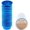 Blue, variant on Mini Black Foil Cupcake Liners Wrappers Metallic Baking Cups for Baby Shower Holiday Party, 300-Count