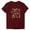 Wine, variant on Womens Loose Fit Crewneck Short Sleeve Vintage Mini Floral Print Lightweight Cotton Blend Casual Summer Top for Daily Chic