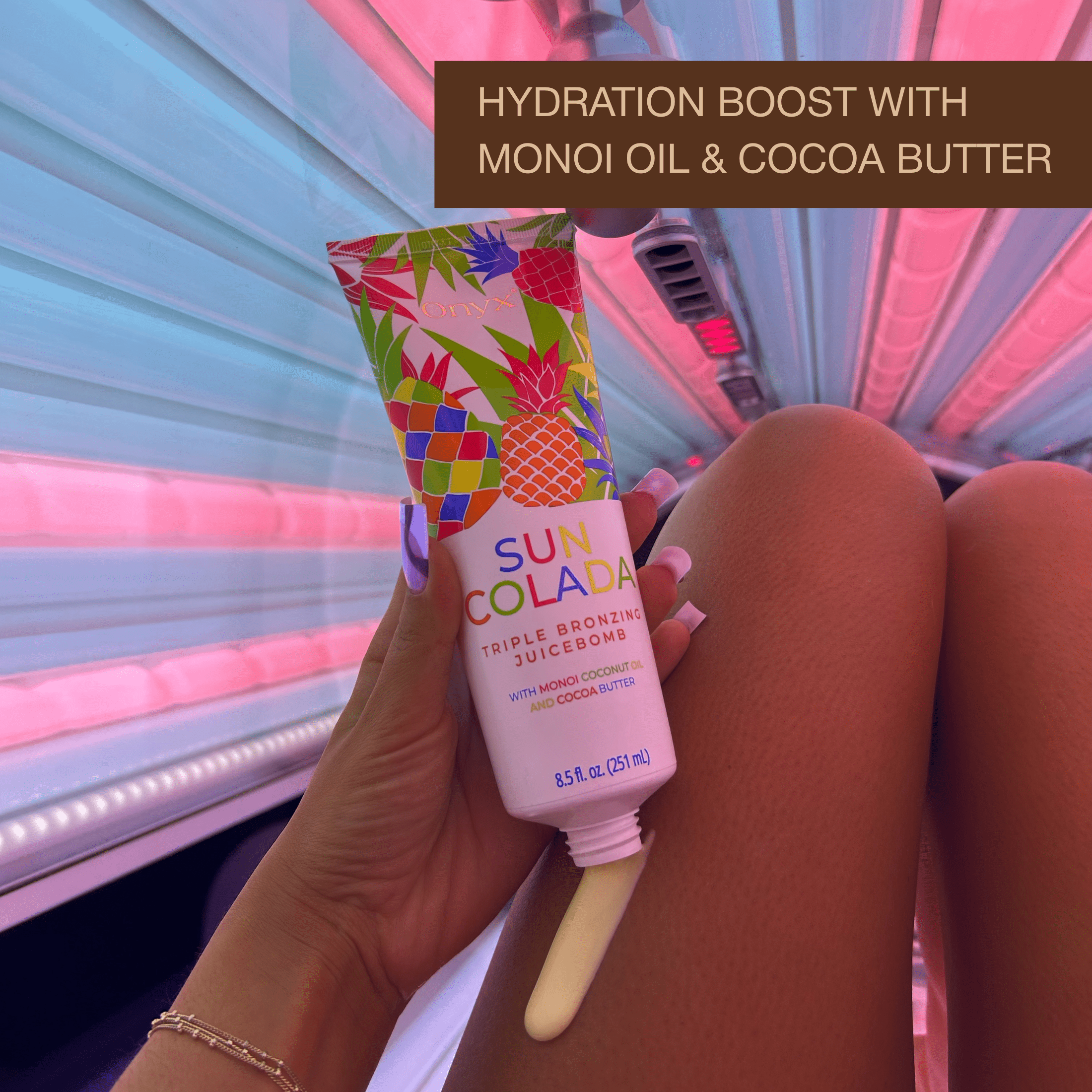 Onyx Suncolada Triple Bronzer - Indoor Tanning Lotion, 8.5 fl oz
