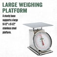 thumbnail image 6 of LEM Products 44 lb Stainless Steel Mechanical Kitchen Scale, 8" Dial, 6 of 9