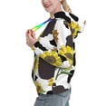 thumbnail image 2 of Salouo Sunflowers Country Pattern Hoodie Sweatshirts for Women, Autumn Pullover Hoodie Workout Sweat Women's Long Sleeve Preppy Sweatshirts-Small, 2 of 7