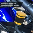 thumbnail image 3 of Motorcycle Brake Fluid Reservoir, Motorcycle Brake Fluid Oil Cup Universal Aluminum Brake Master Cylinder Oil Cup Motorcycle Clutch Tank for YZF R1 R3 R6 R25 R15 R125 600R 40ml, 3 of 7
