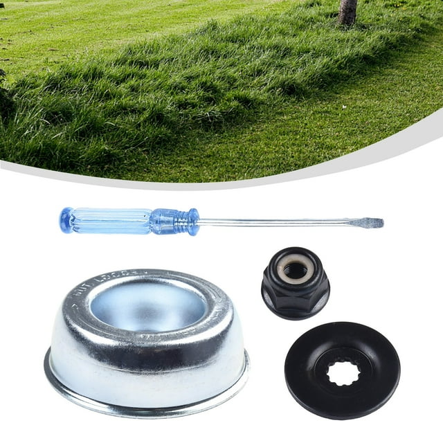 MYG Blade Adapter Attachment Kit for String Trimmers & Brush Cutters - Includes Splined Washer, Rider Plate, Collar Nut, and Maintenance Screwdriver - Compatible with Various Models