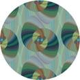thumbnail image 1 of Ahgly Company Machine Washable Indoor Round Transitional Grey Gray Area Rugs, 3' Round, 1 of 7