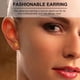thumbnail image 5 of 4 piezas de moda pendientes delicados pendientes con barra recta forma de varilla pendiente, 5 of 6