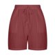 thumbnail image 4 of Karight Linen Shorts for Women High Waisted Lightweight Casual Summer Drawstring Short Pants Beach Vacation Outfit W Pockets, 4 of 7