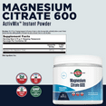 thumbnail image 2 of KAL Magnesium Citrate 600 ActivMix Instant Powder | Unflavored | Healthy Muscle, Nerve & Circulatory Function Support | Vegetarian | 60 Servings, 2 of 6