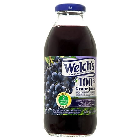 New 355063  Welchs 100 16 Oz Grape Juice (12-Pack) Fruit Drink Cheap Wholesale Discount Bulk Beverages Fruit Drink Bud (Best Grape Juice To Drink)