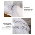 thumbnail image 5 of Bakdue Curtain, Bed Canopy Elegant Lace Round Hoop Polyester Mesh Curtains Dome Bedding Net for Twin Full Queen Size, 5 of 7
