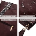thumbnail image 5 of AUYOCO Bolso bandolera de piel vegana para mujer, bolso cruzado con correa para guitarra, bolsillos con cremallera, bolso de hombro, 5 of 5