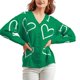 thumbnail image 1 of Gibobby Sueter para mujer Suéteres de punto de cachemira para mujer con botones(Verde,Talla única), 1 of 5