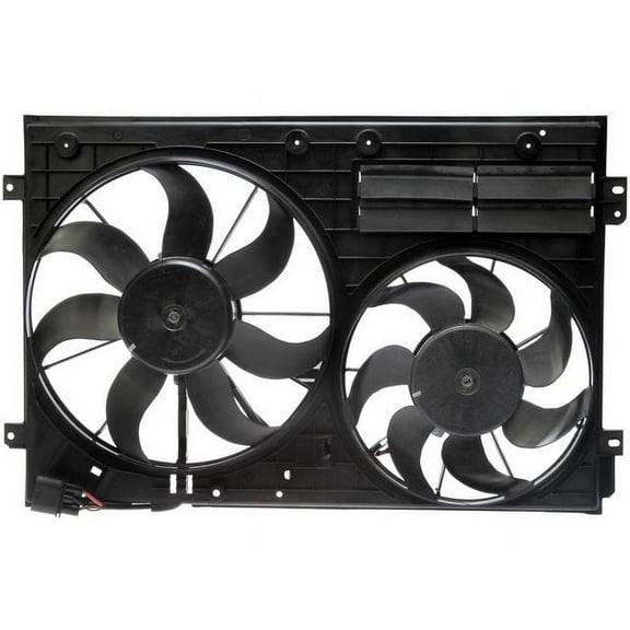 Auxiliary Fan Assembly - Compatible with 2006 - 2010, 2012 Volkswagen Passat 2007 2008 2009