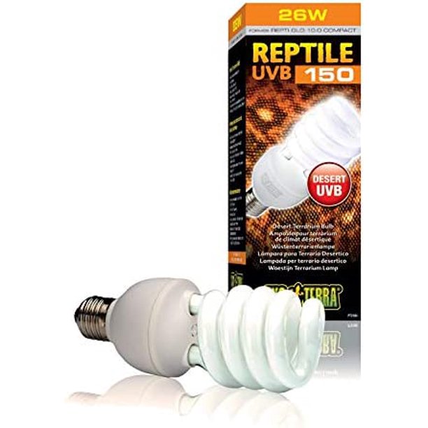 humor zakdoek openbaar Exo Terra Repti-Glo 10.0 Compact Desert Terrarium Lamp, UVB Light Bulb for  Reptiles, PT2189 - Walmart.com