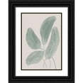 thumbnail image 1 of Artographie Studio 24x32 Black Ornate Wood Framed with Double Matting Museum Art Print Titled - Leaves Watercolor, 1 of 4
