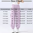 thumbnail image 3 of Delliss Girls Yoga Pants Casual Loose Wide Leg Cozy Pants Sweatpants Comfy Sports Athletic Lounge Pants 6-16Years, 3 of 5