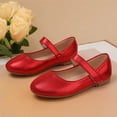 thumbnail image 3 of OGLCCG Girls Dress Shoes Kids Mary Jane Ballet Flats Round Toe Hook and Loop Non Slip Sole Princess Shoes for Birthday Party Size 4-11, 3 of 6