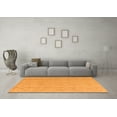 thumbnail image 3 of Ahgly Company Indoor Square Abstract Orange Modern Area Rugs, 7' Square, 3 of 4