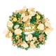 thumbnail image 4 of Corona navideña para puerta con , bayas, bolas y adornos, guirnalda de flores artificiales de Pascua para el hogar y el exterior. Oro 30cmx8cm, 4 of 10