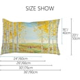 thumbnail image 2 of Pillowcases Rural Autumn Landscape Pillow Cases Set of 2 Pillow Cover Cushion Case Rectangle Pillowcase with Hidden Zipper 20x36 Inch Home Decor, 2 of 6