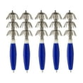 thumbnail image 2 of Three-layer Squid Jig Hooks Effective Avoid Decoupling Rotate Noctilucent ABS High Carbon Steel Hard Sharp Umbrella Hook Lures Blue 5pcs, 2 of 9