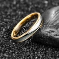 thumbnail image 3 of NUNCAD 4mm/6mm Tungsten Rings for Men Women Gold Silver Two-Tone Wedding Bands Comfort Fit Size 5-12, 3 of 5