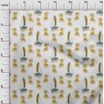 thumbnail image 3 of oneOone Cotton Cambric Dark Olive Green Fabric Beach Craft Projects Decor Fabric Printed By The Yard 42 Inch Wide, 3 of 4