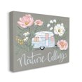 thumbnail image 3 of Stupell Industries Nature Calling Floral Camper Botanical & Floral Painting Gallery Wrapped Canvas Print Wall Art, 20 x 16, 3 of 7