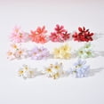 thumbnail image 4 of Nvzi 30 pieces of Blue fake flower head-3.15 inches, 3 forked lily flower headpieces, used for DIY floral arrangement, wedding bouquet making, and party venue decoration, 4 of 5