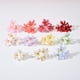 thumbnail image 4 of Nvzi 30 cabezas de flores artificiales verdes de 8,5 cm (3,35 pulgadas), con 3 horquillas y textura de pétalos realista, ideales para arreglos florales, ramos de novia y decoración de fiestas., 4 of 5