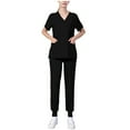 thumbnail image 2 of Hanen Scrubs for Women Set Workwear Professionals V-Neck,Soft Stretch Set Easy Care for Women with Pockets, 2 of 6