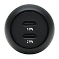 thumbnail image 2 of Tripp Lite Usb-c Car Dual-port With 45w Pd - Usb-c (27w), Usb-c (18w), Black - Car Adapter - 45 Watt - 3 A - Pd 3.0, Qc 3.0 - 2 Output Connectors (usb-c) - Black, 2 of 5