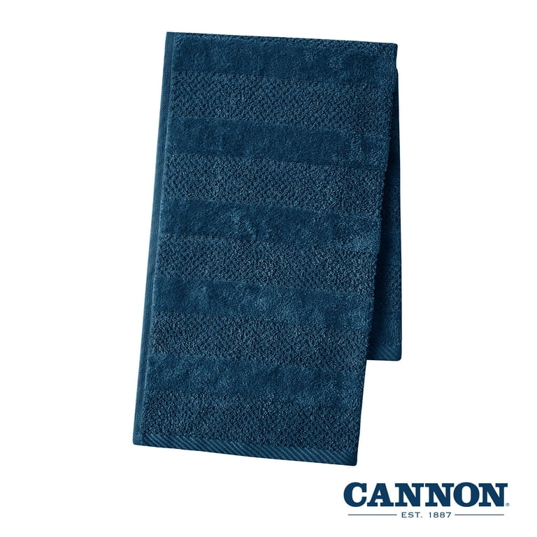 CANNON Shear Bliss Quick Dry 100% Cotton Bath Towels (30 L x 52 W), Slim  Lightweight Design, Textured Dual Weave, Low Lint Absorbent (2 Pack