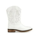 thumbnail image 4 of Kids Cowboy Boots for Girls & Boys Square Toe Mid Calf Western Riding Boots Toddler Little Kid Big Kid Sizes, 4 of 5