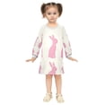 thumbnail image 5 of Rabbit Pattern Design Girls'long-sleeved dress Thickened A-dress Warm Dress Basic Shirt Party Dresses, 5 of 7