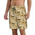 thumbnail image 2 of Vsdgher Wild West Cowboy Men's Beach Shorts, Surfing shorts, Swim trunks, Quick Dry Swim Trunks for Surfing Beach Fun -Small, 2 of 6