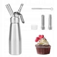 thumbnail image 4 of Professional Cream Dispenser, Stainless Steel Siphon 500 Ml, 3 Nozzles, 4 of 5