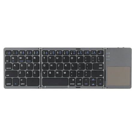 Portable Mini Ultra Slim Thin Foldable Folding BT Wireless Keyboard with