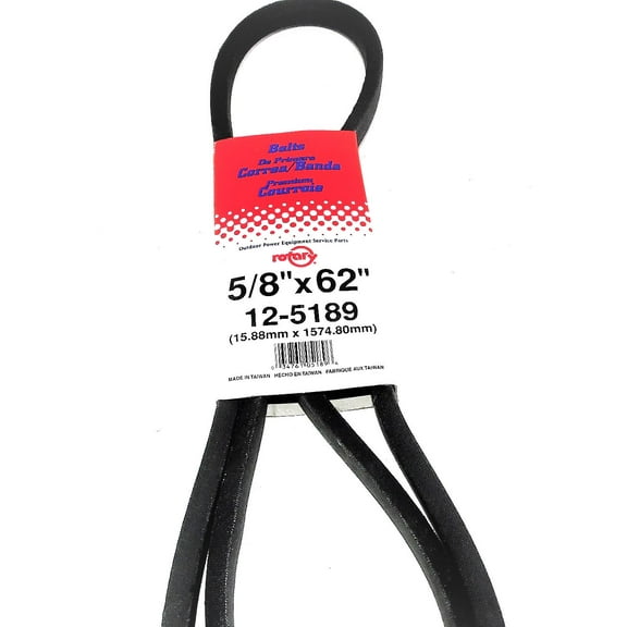 5189/5L620 Rotary Belt (5/8"X62") Compatible With MTD 754-0166, 954-0228 & More