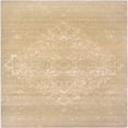 thumbnail image 1 of Ahgly Company Indoor Square Mid-Century Modern SandyBrown Oriental Area Rugs, 5' Square, 1 of 6