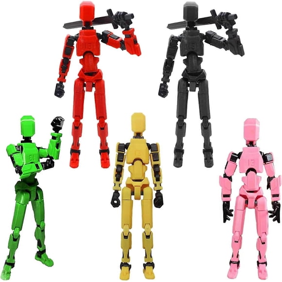 T13 Action Figure,Robot Action Figure,T13 Action Figure 3D Printed Multi-Jointed Movable,13 Action Figure Dummy,Decorations for Action Figures,Random