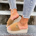 thumbnail image 7 of Lacyhop Womens Espadrilles Sandals Wedge Summer Slip On Platform Shoes, 7 of 7